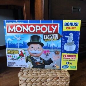 Monopoly Travel World Tour (Dry-Erase Game board)